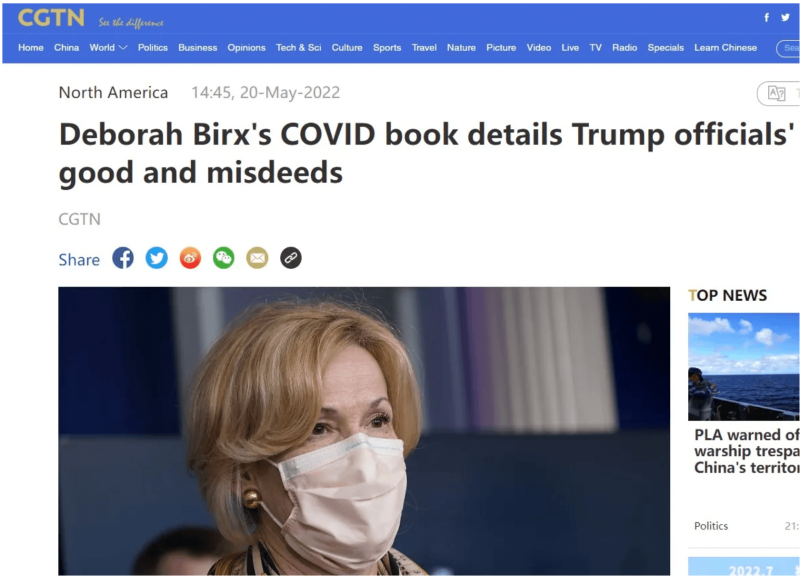Birx Book CGTN